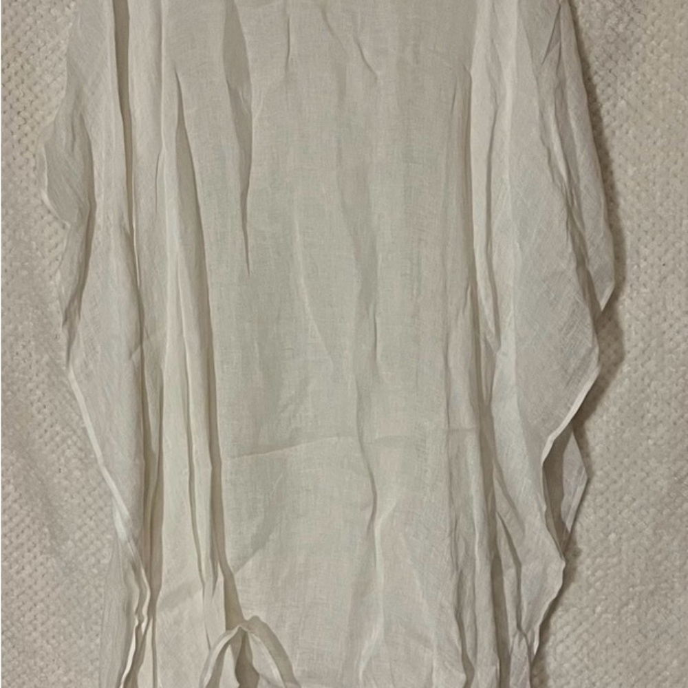 Eileen Fisher Womens Linen Gauze Caftan Cover Up Boxy Fit Lightweight Sz 1X/2X - Picture 10 of 10